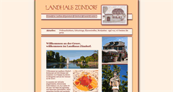 Desktop Screenshot of landhaus-zuendorf.de